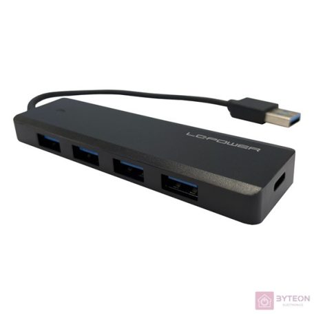 USB Hub 4portos LC Power LC-HUB-U3-4-V2 USB 3.2