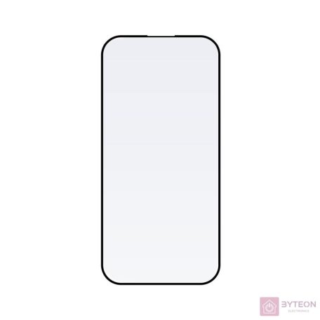 FIXED Rendkívül tartós edzett üveg por elleni aplikátorral Apple iPhone 15 /iPhone16 készülékhez, fekete
