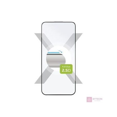 FIXED teljes képernyővédő edzett üvegből, 2.5D technológia, iPhone 15Pro Max-hoz, fekete