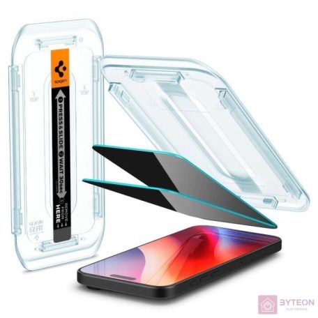 Spigen Glass tR EZ Fit (Privacy) 2 Pack iPhone 16 Pro Max Transparency