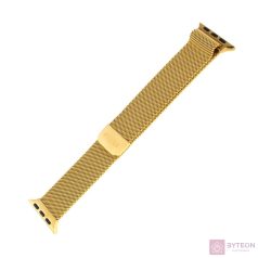   FIXED Mesh Strap for Apple Watch 42/44/45mm, gold, Okosóra kiegészítő