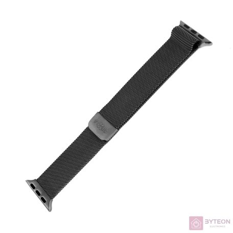 FIXED Mesh Strap for Apple Watch 38/40/41mm, Fekete, Okosóra kiegészítő