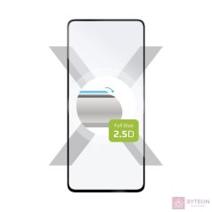   FIXED Teljesen fedő védőfólia Xiaomi Redmi Note 12 Pro 5G készülékhez, Fix, Biztonságos üveg, Fekete