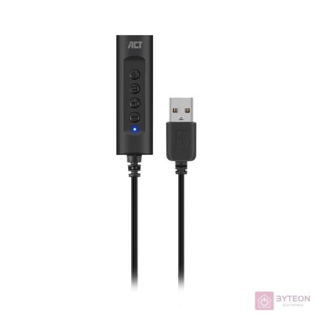 ACT AC9360 USB-A External Sound Card 2.0 USB Hangkártya