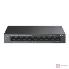   TP-Link LS109P 9-Port 10/100Mbps Desktop Switch with 8-Port PoE+