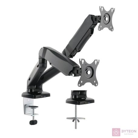 ACT AC8312 Gas Spring Dual Monitor Arm Office 13‘-32‘ Black