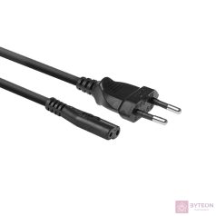 ACT AC3300 Powercord Euro male - C7 female 1,5m Black