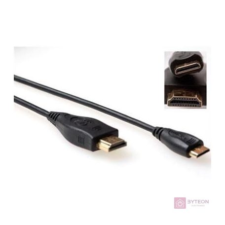 ACT HDMI High Speed v1.4 HDMI-A male - HDMI-C male cable 1m Black