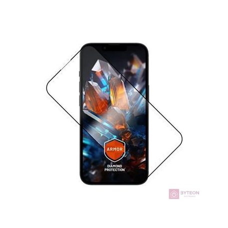 FIXED Prémium Armor edzett üvegvédelem Apple iPhone 14-hez, fekete