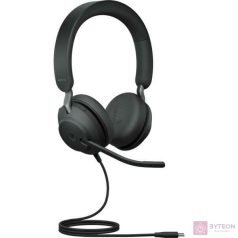 Jabra Evolve2 40 SE USB-C MS Stereo Headset Black