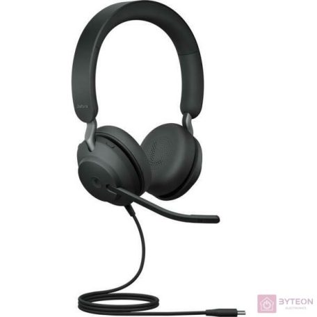 Jabra Evolve2 40 SE USB-C MS Stereo Headset Black