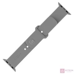   FIXED Sporty szilikon szíj az Apple Watch 42/44/45mm-es okosórákhoz, világos szürke