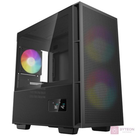 DeepCool CH360 Digital Tempered Glass Black