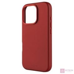   FIXED MagLeather telefontok MagSafe támogatással az Apple iPhone 16 Pro készülékhez, piros