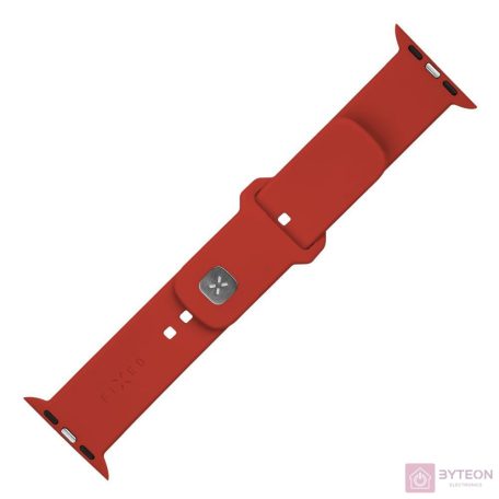 FIXED szilikon szíjkészlet az Apple Watch 42/44/45mm-e okosórákhoz, piros