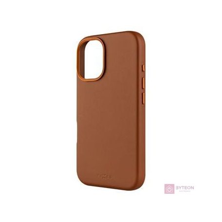 FIXED MagLeather telefontok MagSafe támogatással az Apple iPhone 16 készülékhez, barna