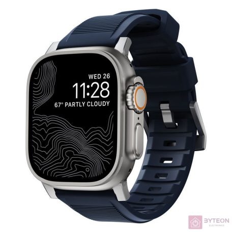 Nomad Rugged Strap, atlantic blue - Apple Watch Ultra 2/1 49mm 9/8/7 45mm/6/SE/5/4 44mm/3/2/1 42mm