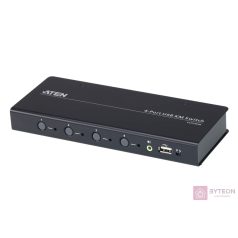 ATEN 4-port USB Boundless KM Switch + Cables