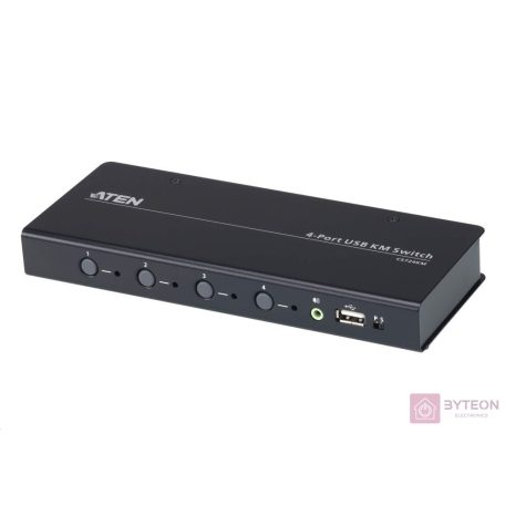 ATEN 4-port USB Boundless KM Switch + Cables