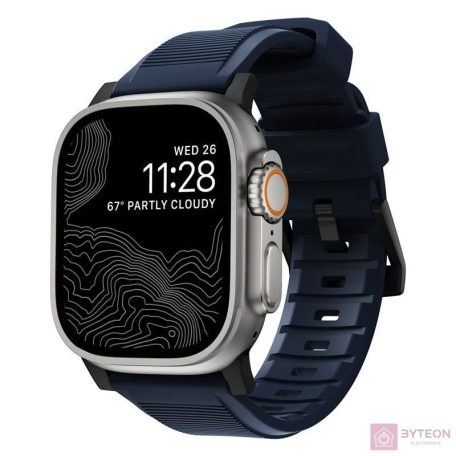 Nomad Rugged Strap, atlantic blue/black - AW Ultra 2/1 49mm 9/8/7 45mm/6/SE/5/4 44mm/3/2/1 42mm