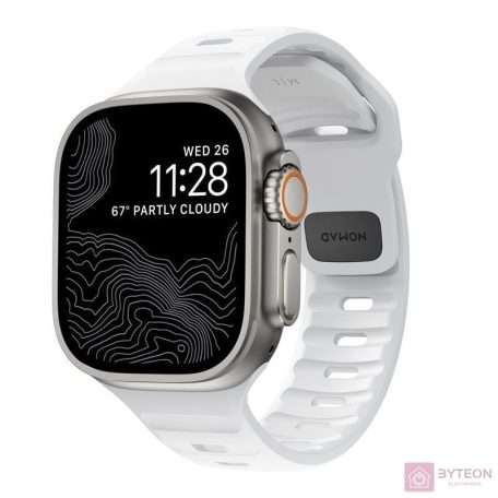 Nomad Sport Strap M/L, white - Apple Watch Ultra 2/1 (49mm) 9/8/7 (45mm)/6/SE/5/4 (44mm)/3/2/1(42mm)
