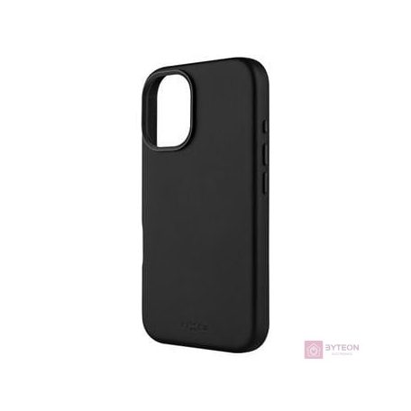 FIXED MagLeather telefontok MagSafe támogatással az Apple iPhone 16 készülékhez, fekete