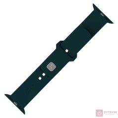   FIXED Sporty szilikon szíj az Apple Watch 42/44/45mm-es okosórákhoz, sötét zöld