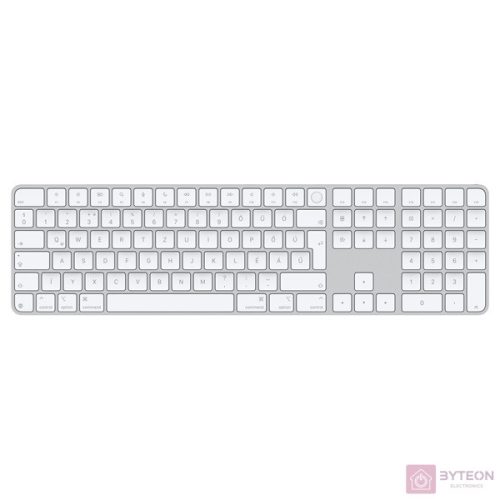 Apple Magic Keyboard (2024) Touch ID and Numeric Keypad Bluetooth Keyboard White HU