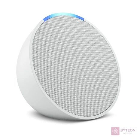 Amazon Echo Pop Full sound compact Bluetooth smart speaker with Alexa Glacier White