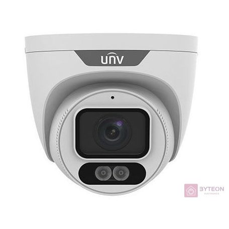 Uniview Easystar 4MP Colorhunter turret dómkamera, 2.8mm@F1.0 fix objektívvel, mikrofonnal