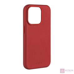   FIXED MagLeather valódi bőrtok, MagSafe támogatással iPhone 15 Pro Max-hoz, piros