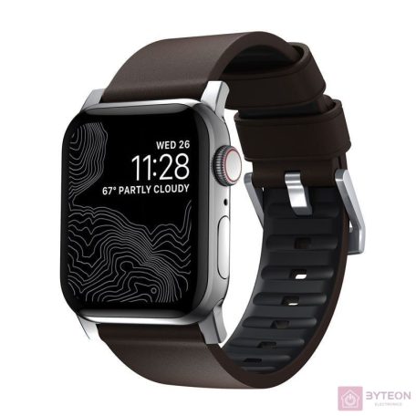 Nomad Active Strap Pro Brown, silver - Apple Watch Ultra 49mm 8/7 45mm/6/SE/5/4 44mm/3/2/1 42mm
