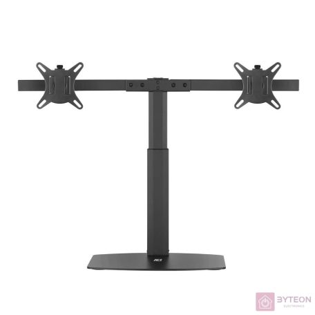 ACT AC8332 Free Standing Gas Spring Dual Monitor Arm Office Crossbar 10‘-27‘ Black