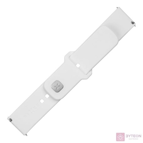 FIXED Sporty szilikon szíj gyors kioldóval 22mm-es okosórákhoz, fehér