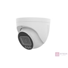  Uniview Prime 8MP Tri-Guard 2.0 turret dómkamera, 2.8mm fix objektívvel, mikrofonnal és hangszóróval