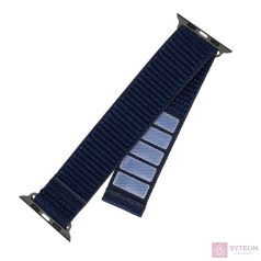   FIXED nylon sportos óraszíj Apple Watch 38/40/41mm-es okosórához, sötétkék FIXNST2-436-DBL