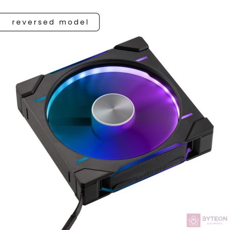 Ventilátor PHANTEKS D30 PWM Reverse Airflow D-RGB - 140mm, Fekete