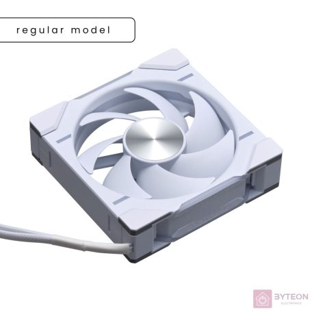 Ventilátor PHANTEKS  D30 PWM Regular Airflow D-RGB L 12cm, 3 darabos szett,  Fehér