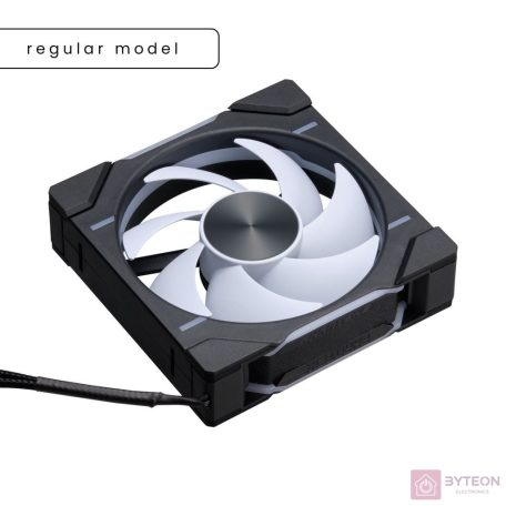 Ventilátor PHANTEKS  D30 PWM Regular Airflow D-RGB L 12cm, Fekete