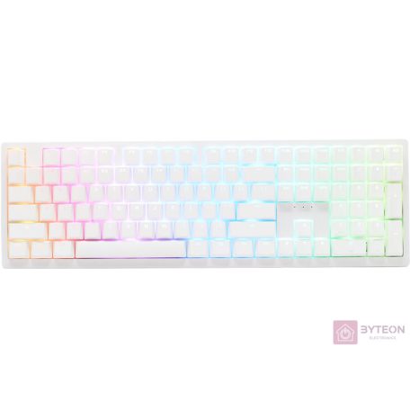 Billentyűzet Ducky Zero 6108 Pure White Wireless Gaming, ISO / Német, MX2A Red