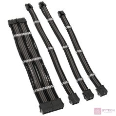   Kábel Modding Kolink Core Standard fonott hosszabbító kit -Jet Black/Gunmetal Grey
