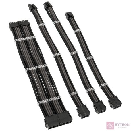 Kábel Modding Kolink Core Standard fonott hosszabbító kit -Jet Black/Gunmetal Grey