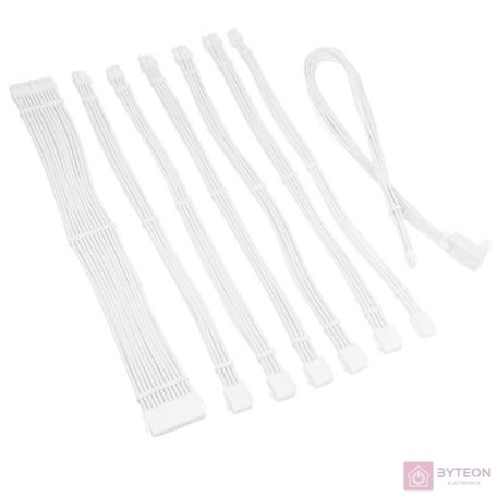 Kábel Kolink Core Pro fonott kábelhosszabbító kit 12V-2x6 Type 1 - Brilliant White