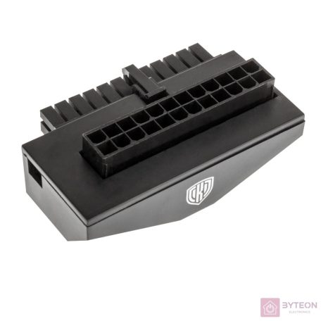 Kábel Modding Kolink Core Adept ARGB 24-Pin 9 fokos adapter Fekete