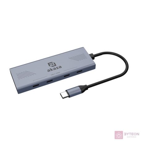 HUB USB Akasa 10Gbps USB Type-C 4 Port Hub, 4xType-C