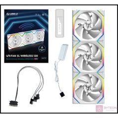   Ventilátor Lian Li UNI FAN SL Wireless ARGB PWM - 120mm, fehér , 3darabos csomag
