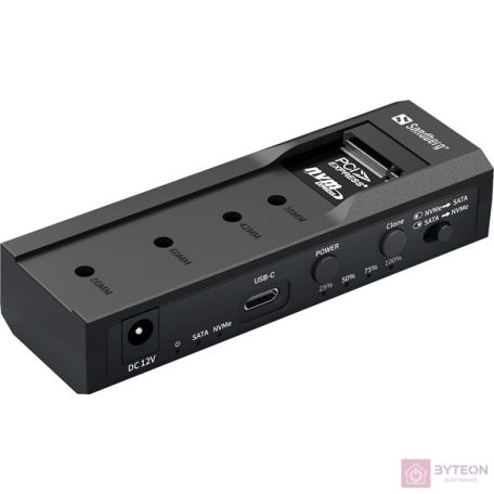 SANDBERG USB dokkoló, USB 3.2 Cloner and Dock for M2 + NVMe + SATA