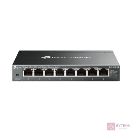 TP-LINK Switch 8x2.5Gbps Fémházas (Omada), DS108G-M2