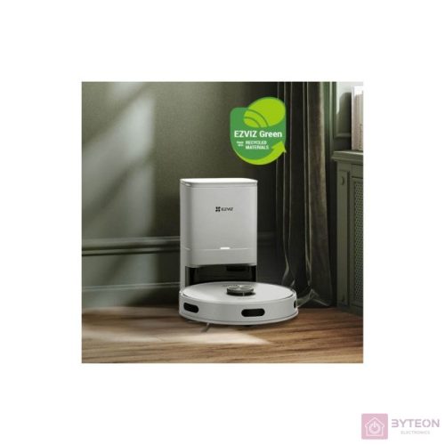 EZVIZ RE5 Plus Smart robotporszívó dokkolóval felmosó funkcióval, 4000Pa, 300mL LDS navigáció, háziállat szőreltávolítás