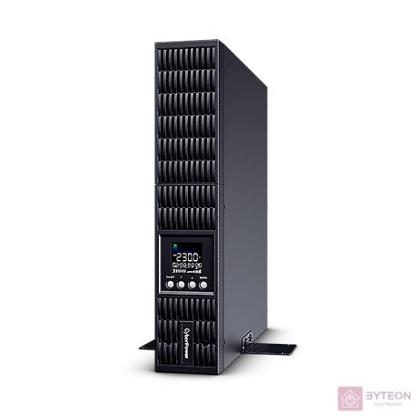 CYBERPOWER UPS, 1500VA/1350W, 8xC13, színes LCD, szünetmentes, tiszta színuszos, online kettős konverzió, rack/tower